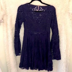 Free People Long Sleeve Lace Dress